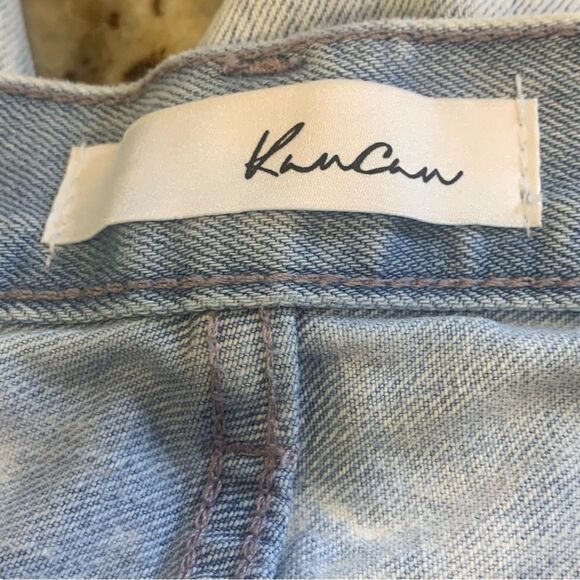 KanCan Distressed Boyfriend Button Fly Jeans Size 5/26 - Picture 8 of 12